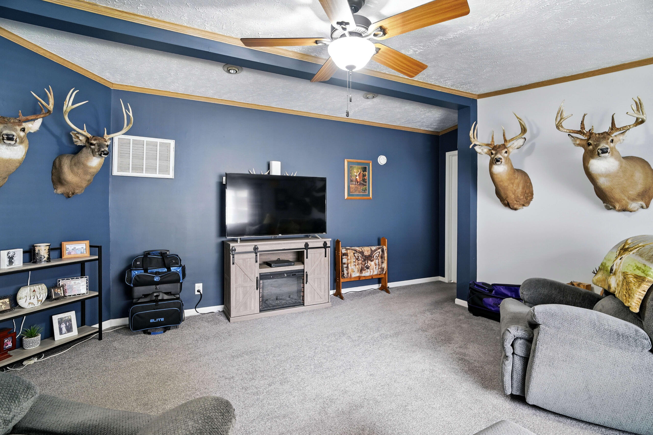 Room before ObjectOut declutter — cluttered space with personal items visible